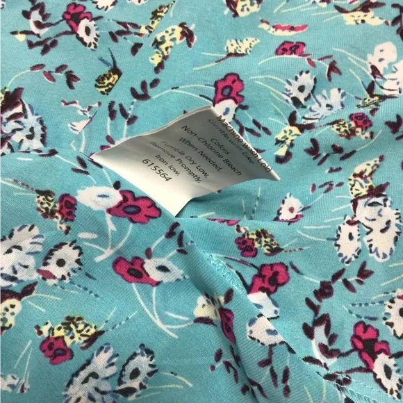 XL Floral Blue Maxi Dress (0197) - Picture 8 of 9